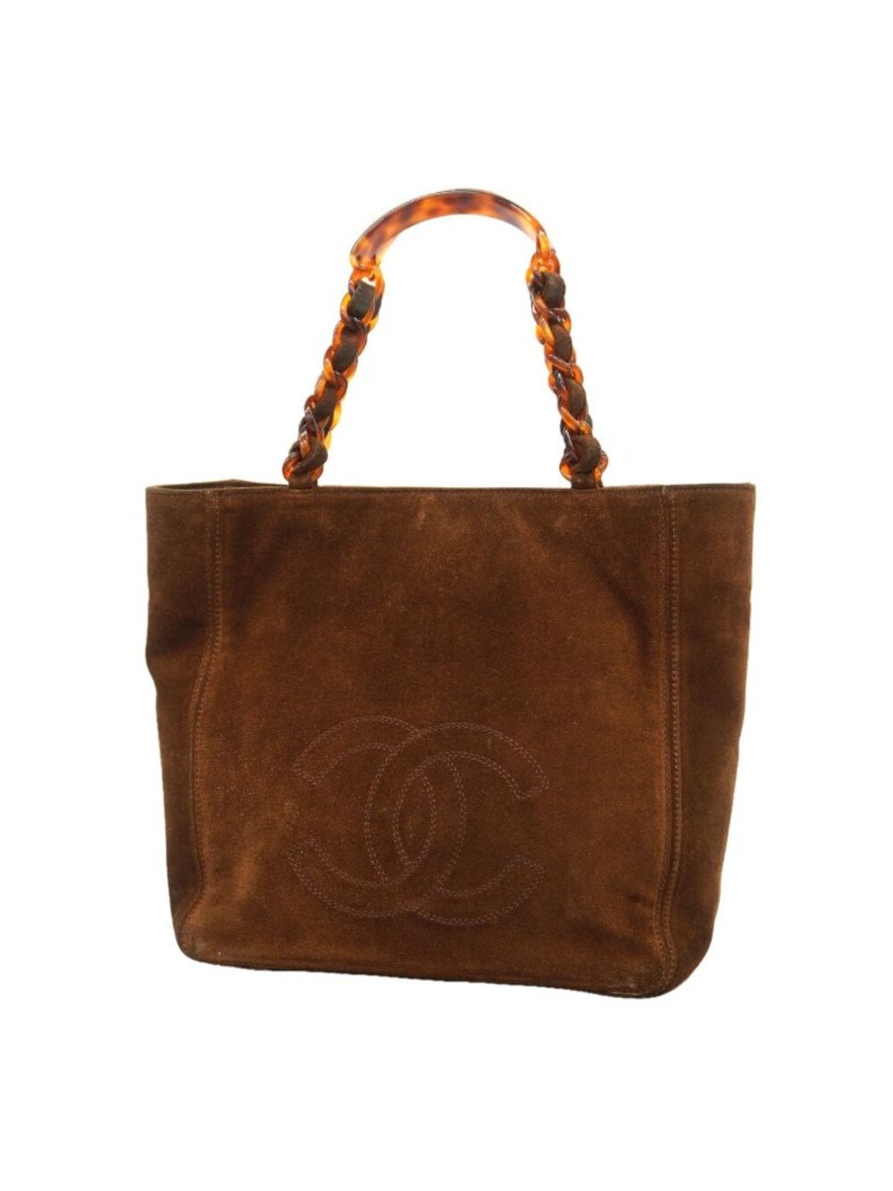 Chanel Tote Suede Brown